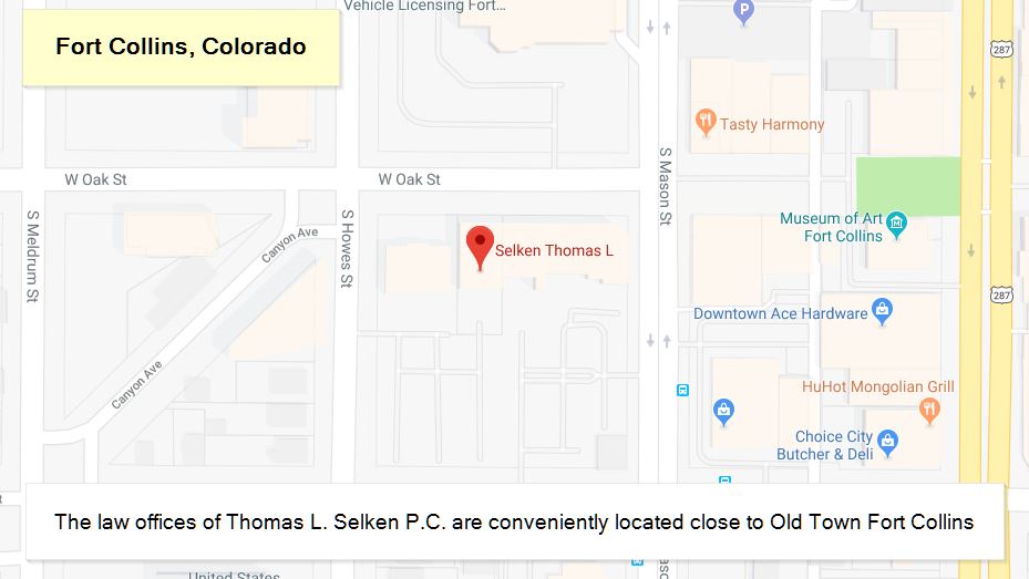 Directions to the Law Offices of Thomas L Selken